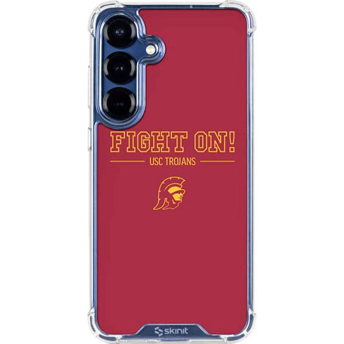 University of Southern California Fight On Galaxy S25 Clear Case